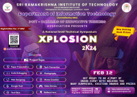 XPLOSION 2K24 Technical Symposium Poster